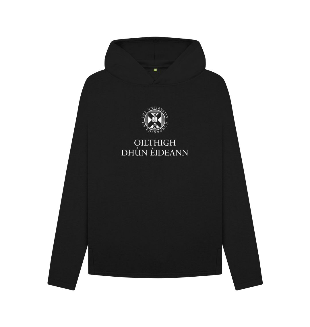 Black Women's Gaelic Logo Relaxed Fit Hoodie