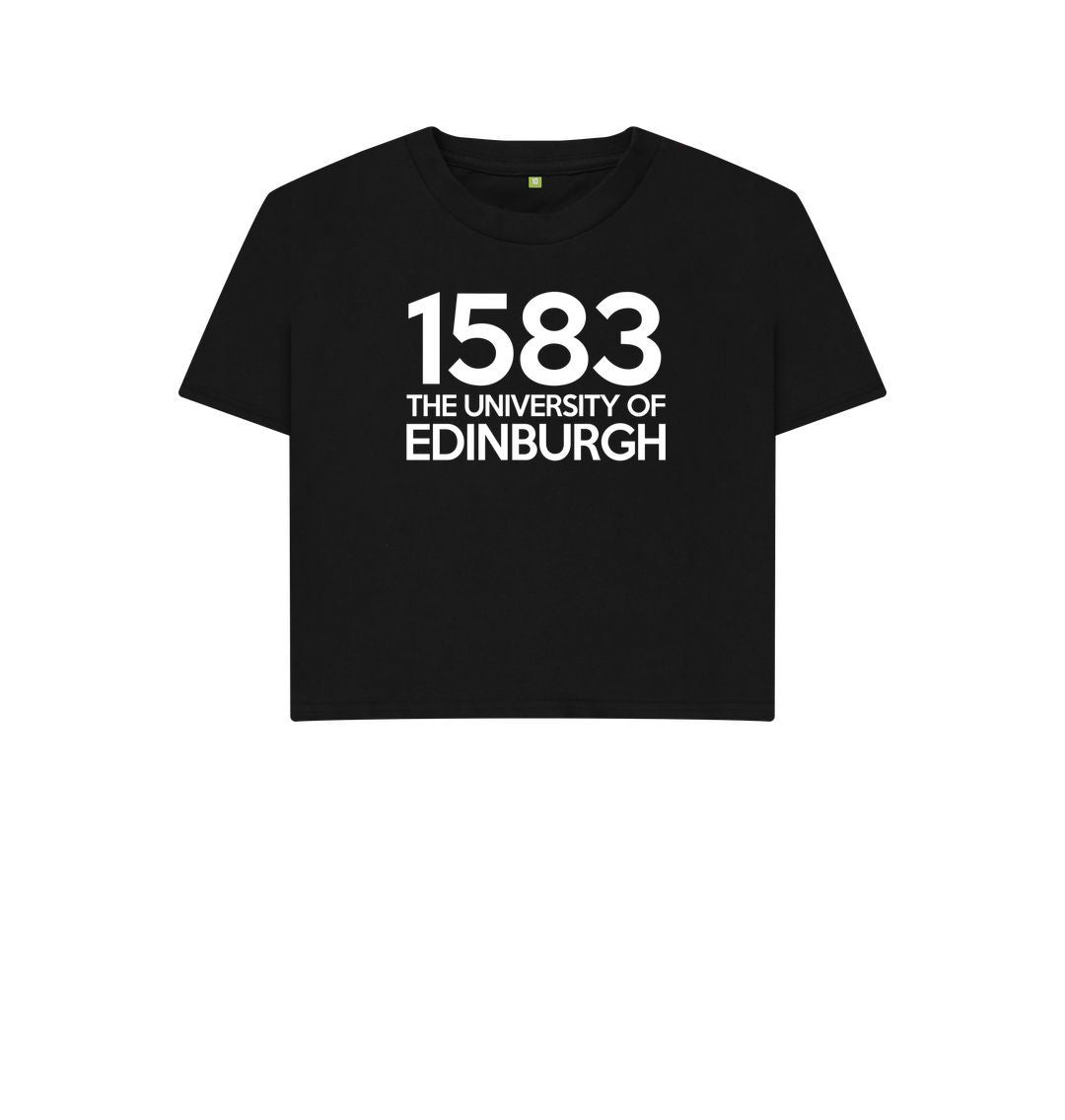 Black Women's 1583 Cropped Boxy T-Shirt