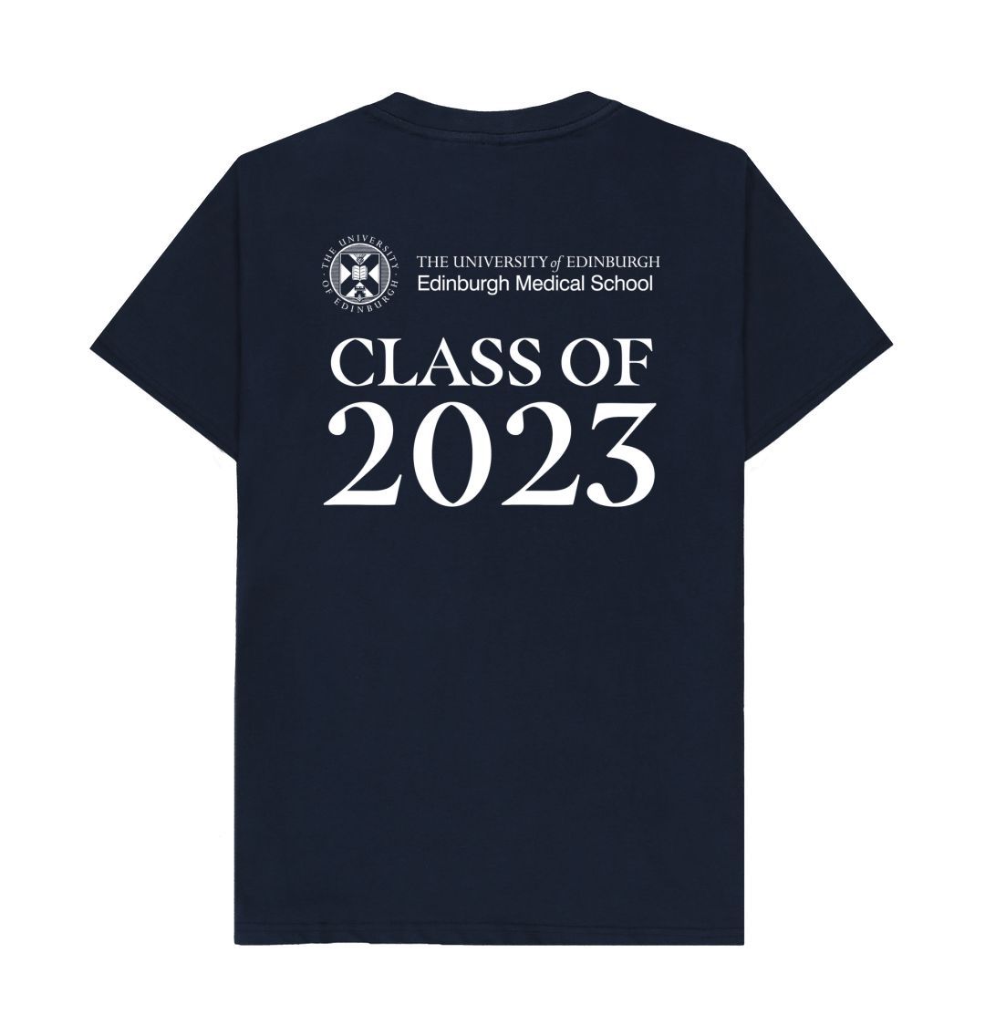 Navy Blue Edinburgh Medical School 'Class Of' Graduate T-Shirt