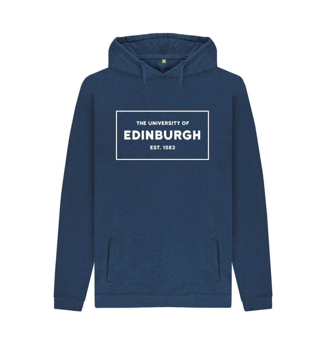 Navy Box Design Hoodie