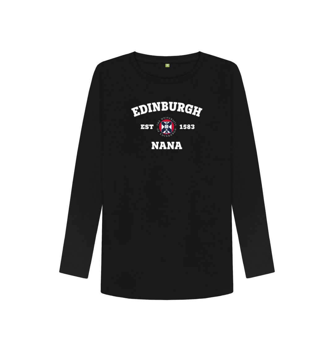 Black Edinburgh Nana Long Sleeved T-shirt