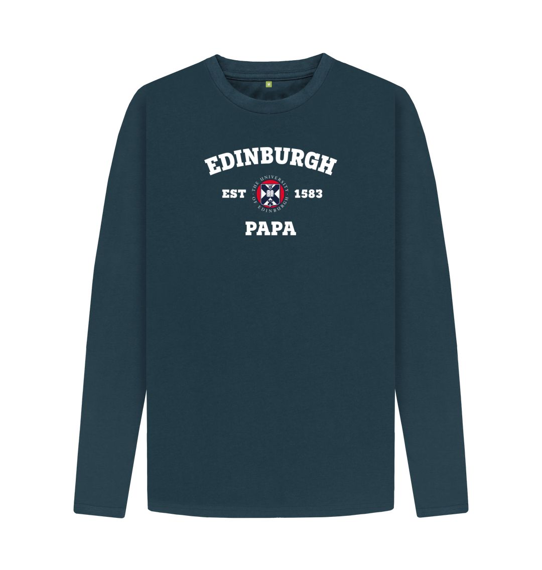 Denim Blue Edinburgh Papa Long Sleeved T-Shirt