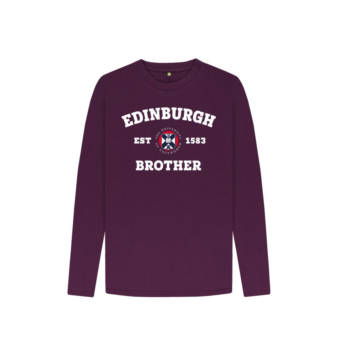 Purple Edinburgh Brother Kids Long Sleeved T-Shirt
