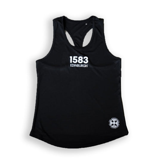 Recycled Women's Fit Sports Vest in Black