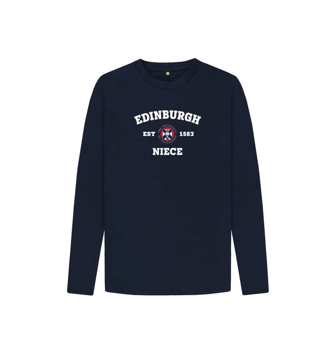 Navy Blue Kids Edinburgh Niece Long Sleeved T-Shirt