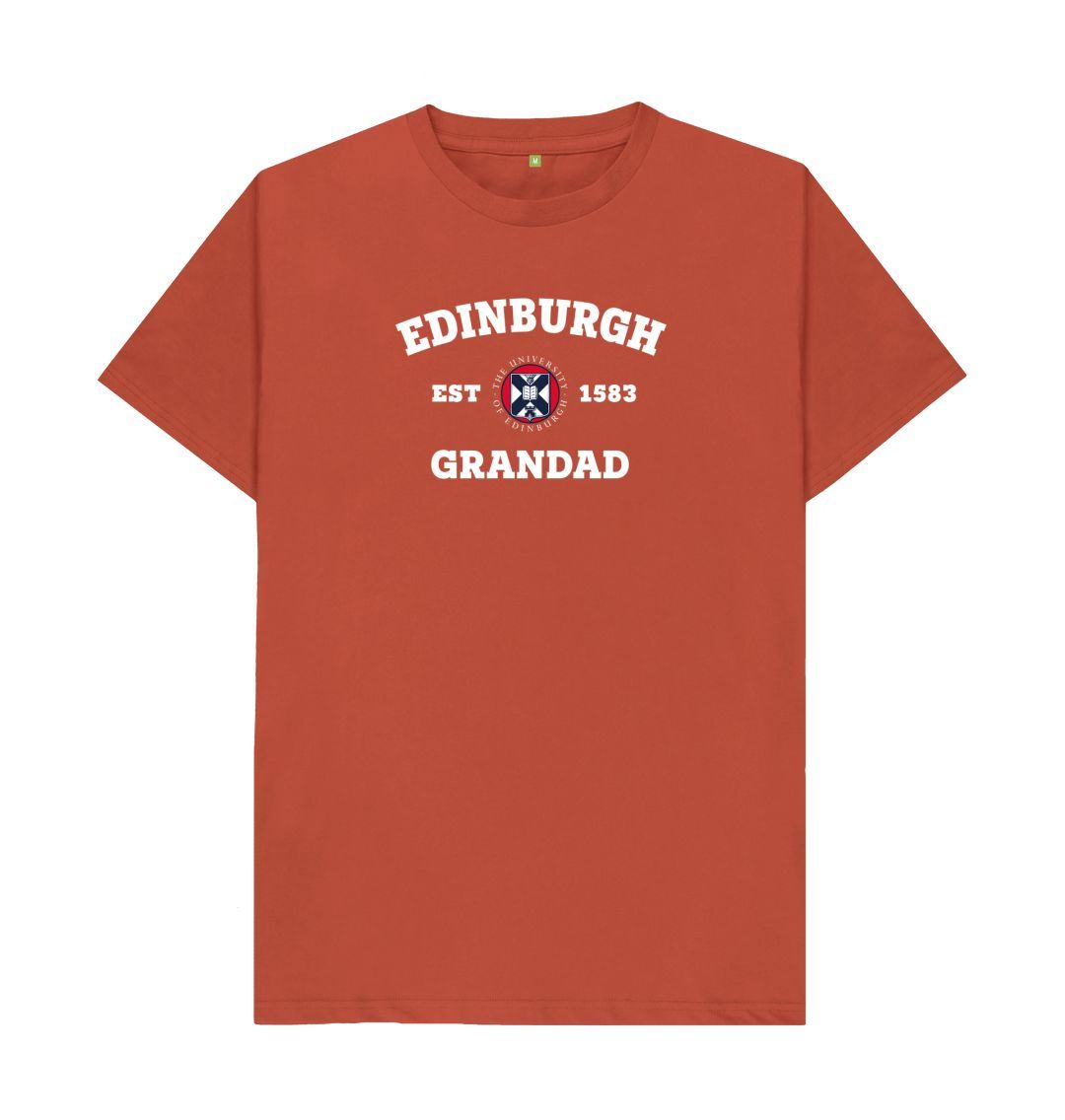 Rust Edinburgh Grandad T-Shirt