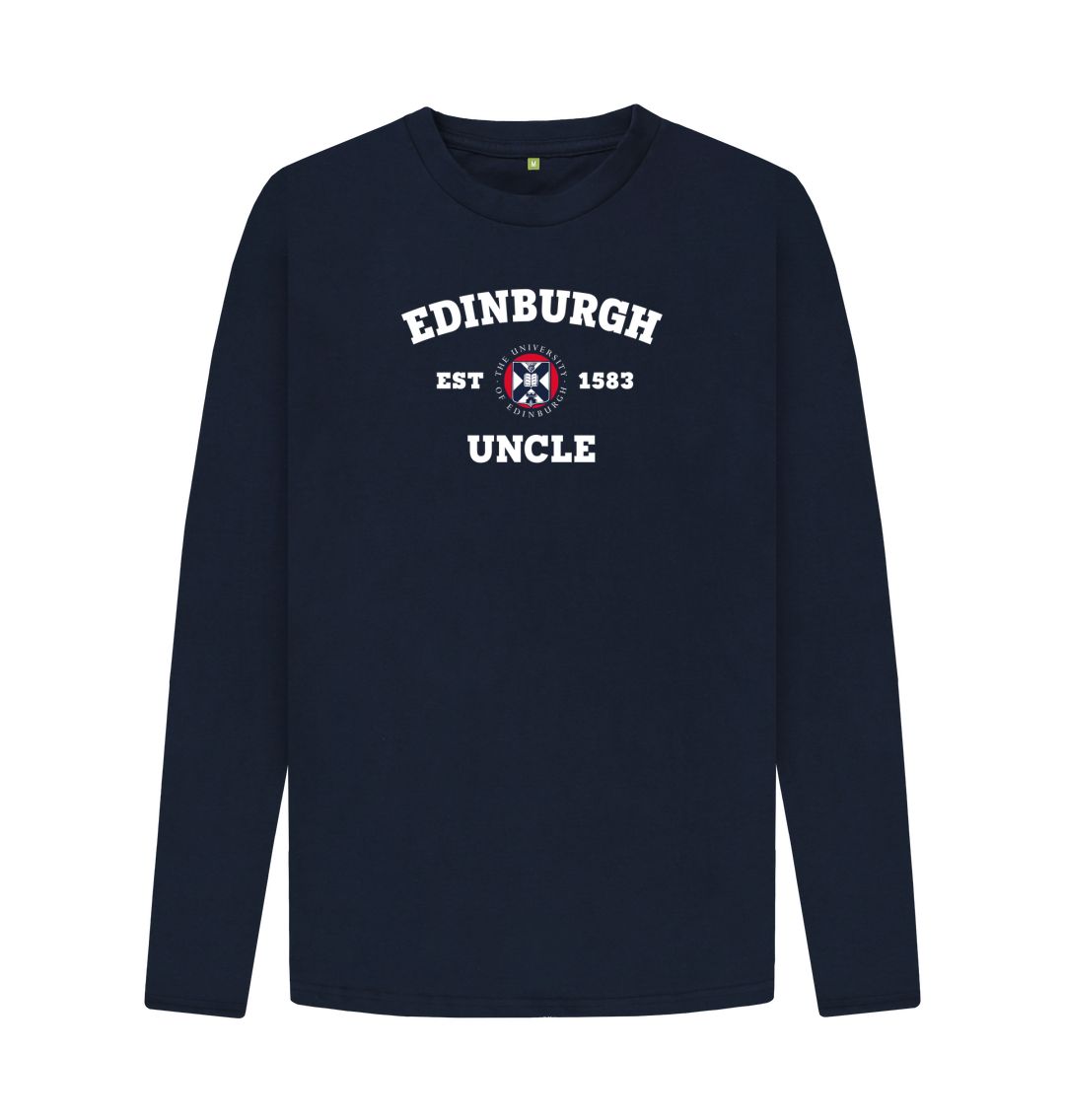 Navy Blue Edinburgh Uncle Long Sleeved T-Shirt