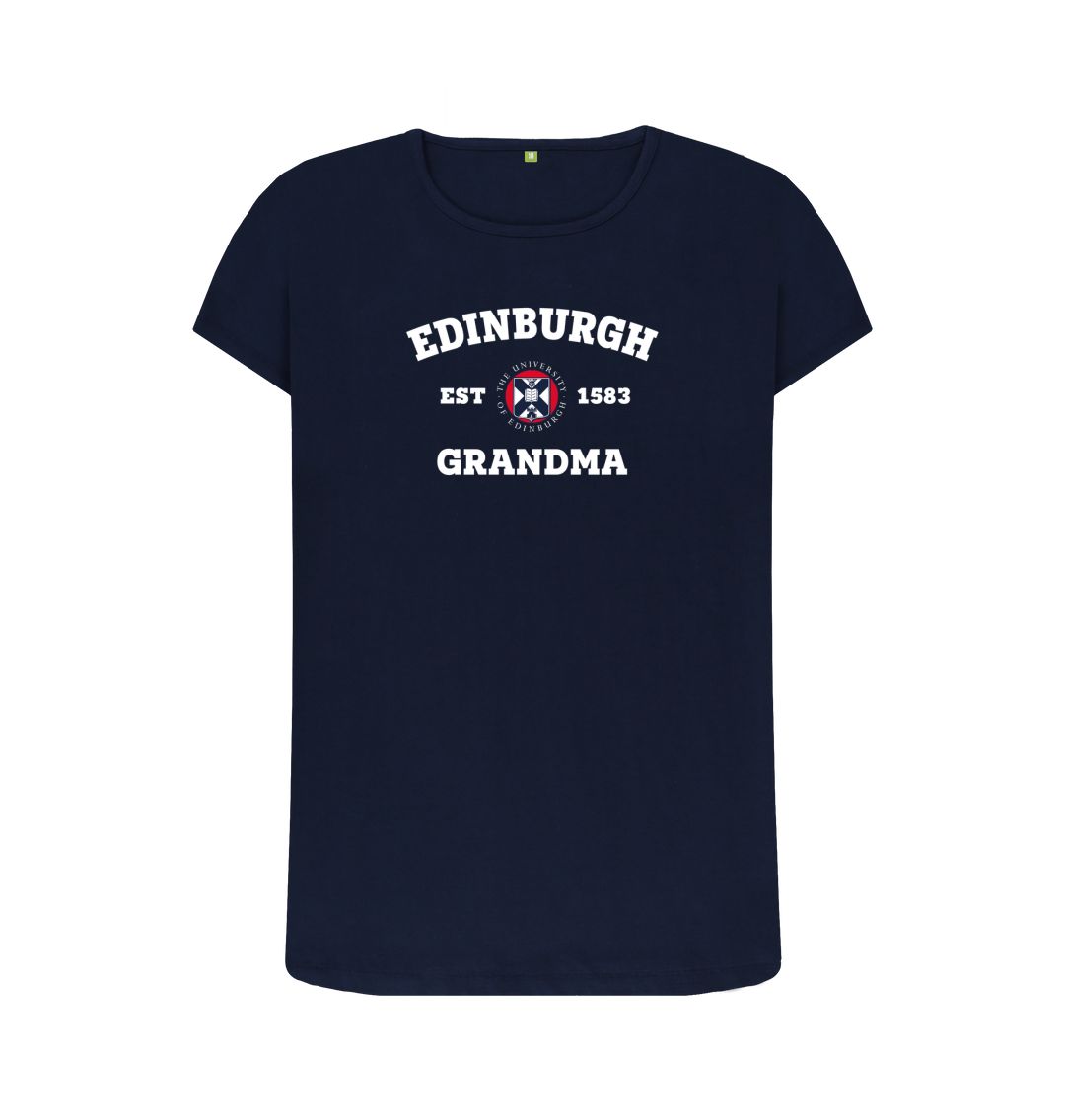 Navy Blue Edinburgh Grandma T-Shirt