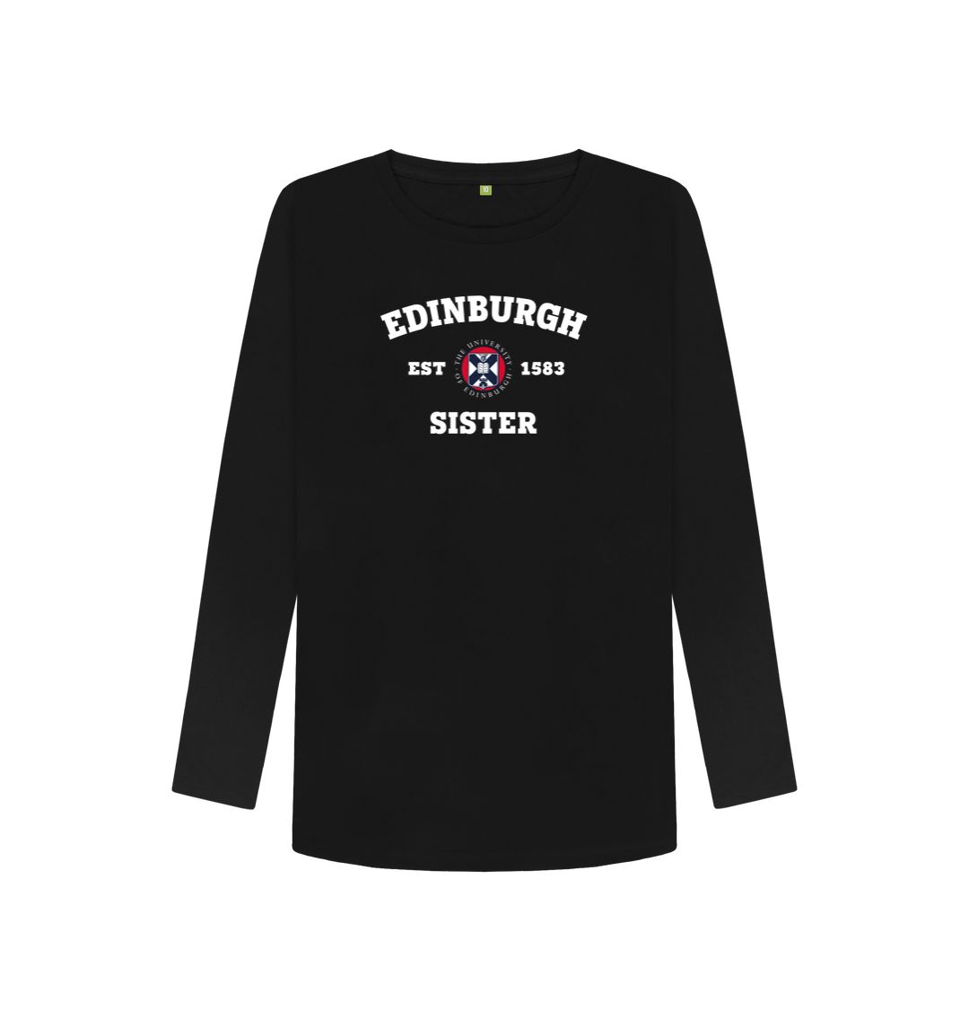 Black Edinburgh Sister Long Sleeved T-shirt