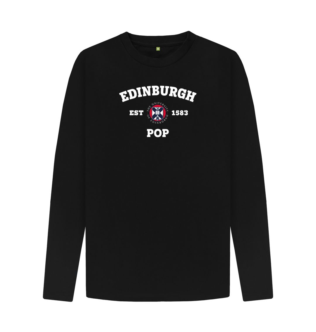 Black Edinburgh Pop Long Sleeved T-Shirt