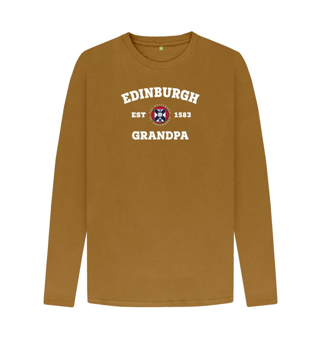 Brown Edinburgh Grandpa Long Sleeved T-Shirt