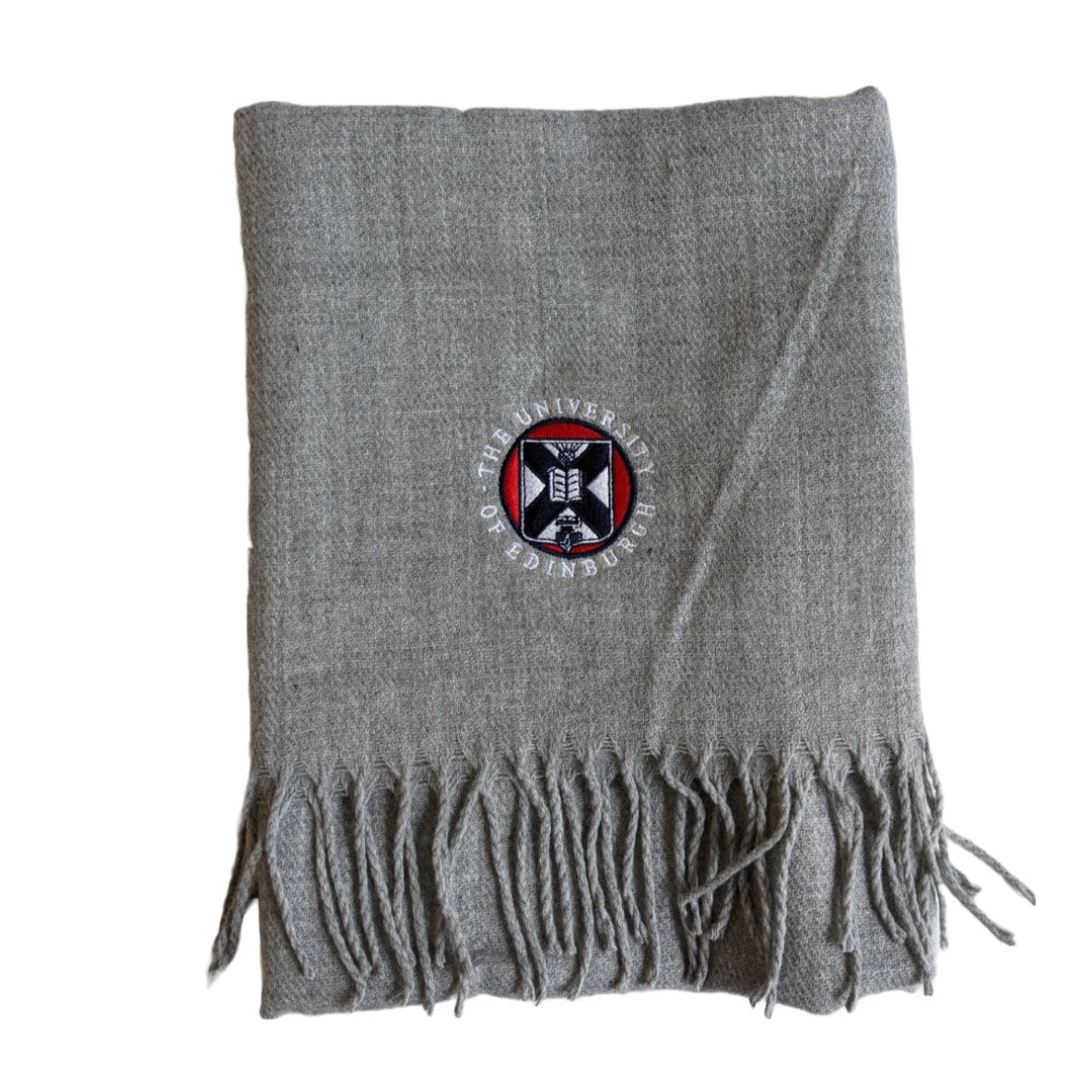 Embroidered Crest University Scarf