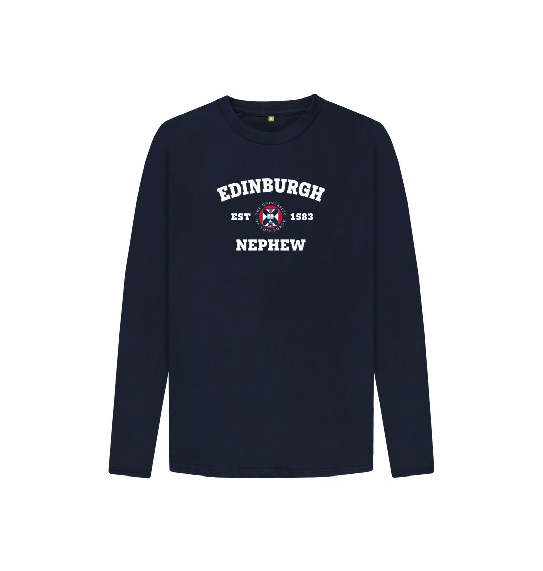 Navy Blue Kids Edinburgh Nephew Long Sleeved T-Shirt