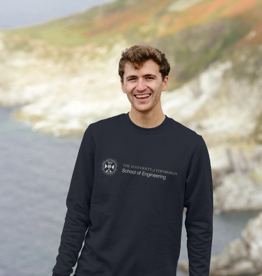 A model wearing our School of Engineering Sweatshirt