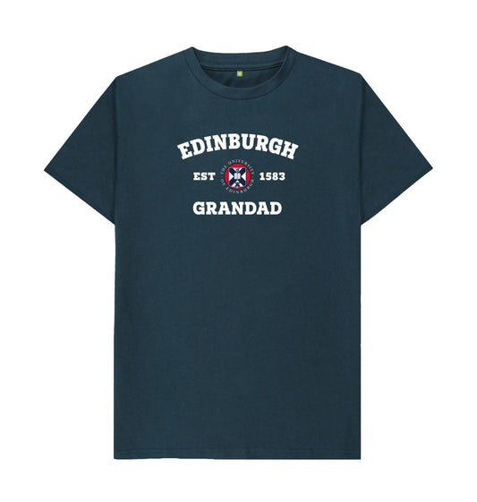 Denim Blue Edinburgh Grandad T-Shirt