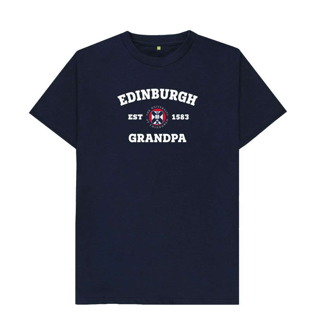 Navy Blue Edinburgh Grandpa T-Shirt