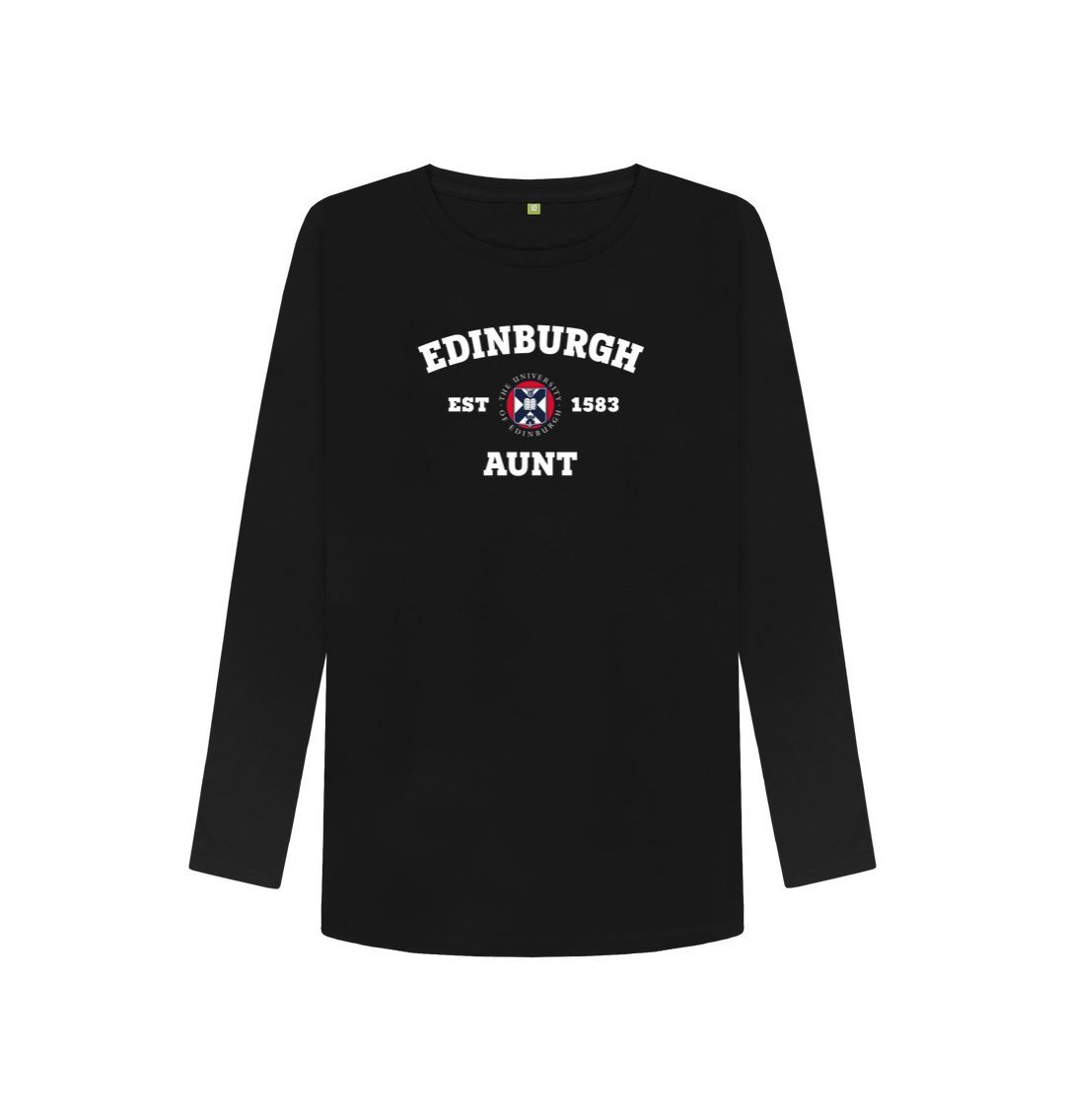 Black Edinburgh Aunt Long Sleeved T-Shirt