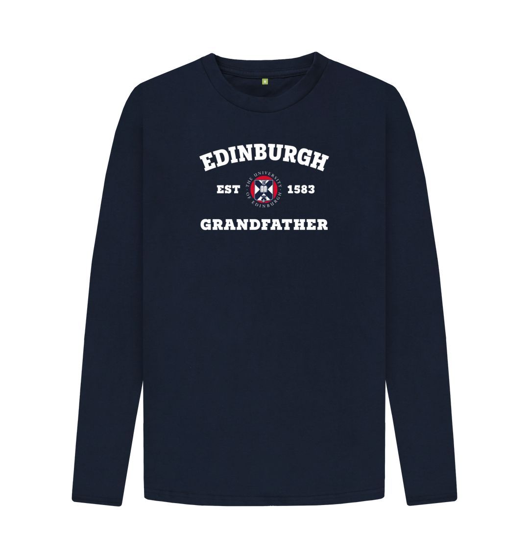 Navy Blue Grandfather Long-sleeved T-shirt