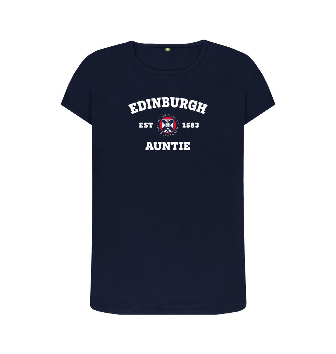Navy Blue Edinburgh Auntie T-Shirt