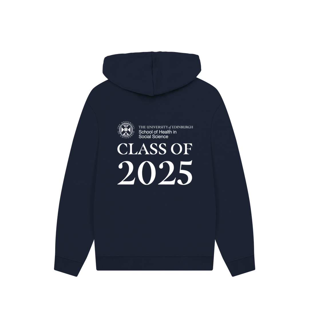 Navy Printed Hoody