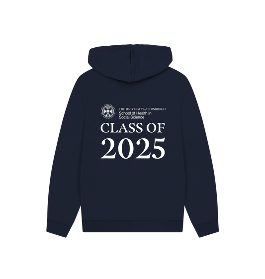 Navy Printed Hoody