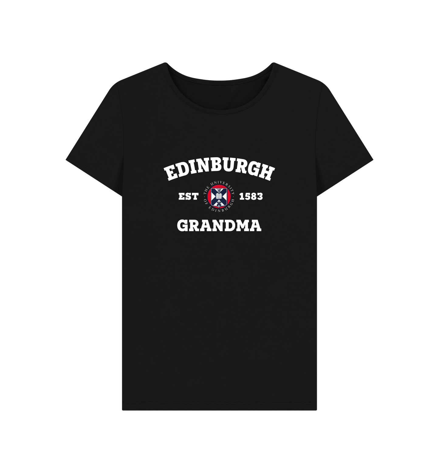 Black Printed T-shirt Front