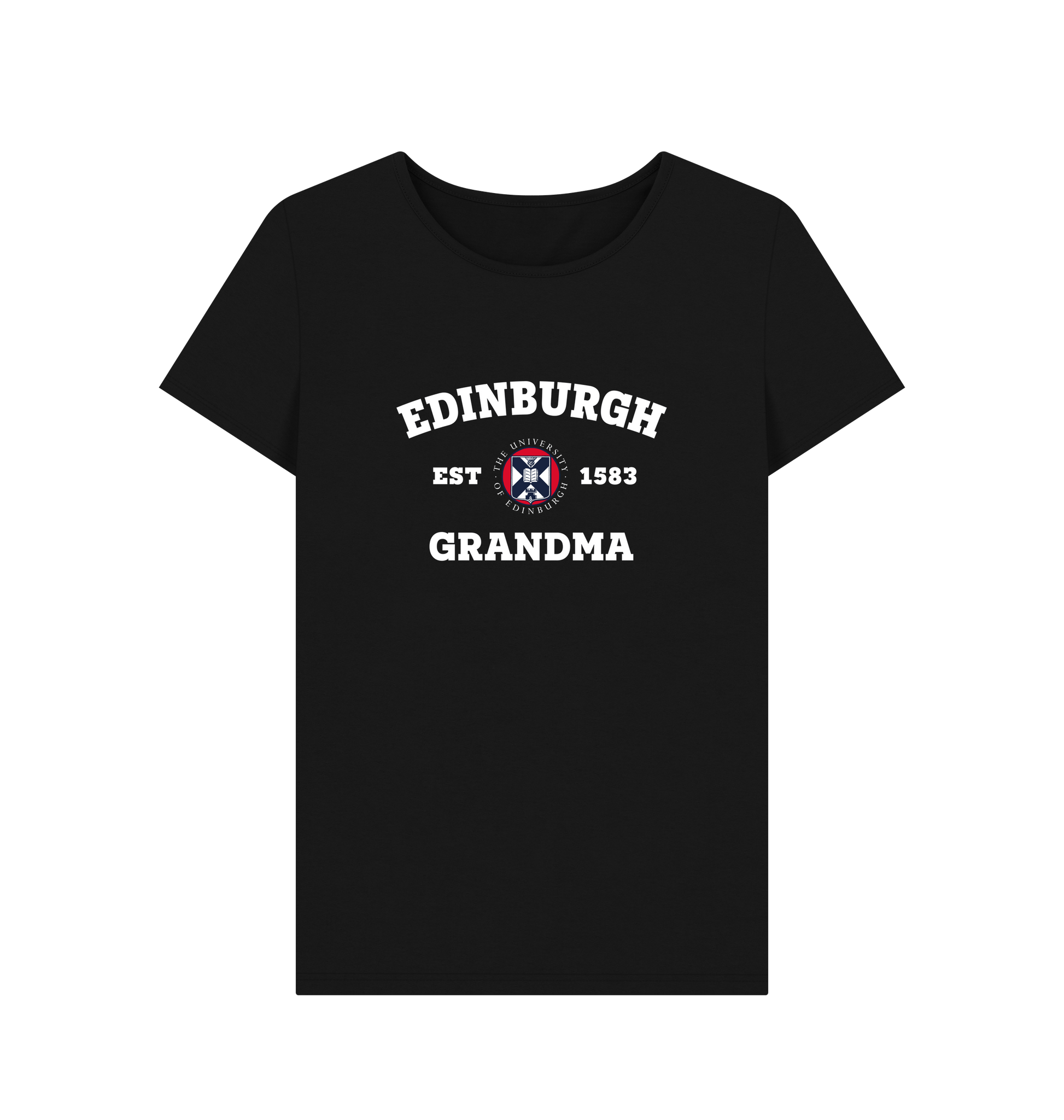 Black Printed T-shirt Front