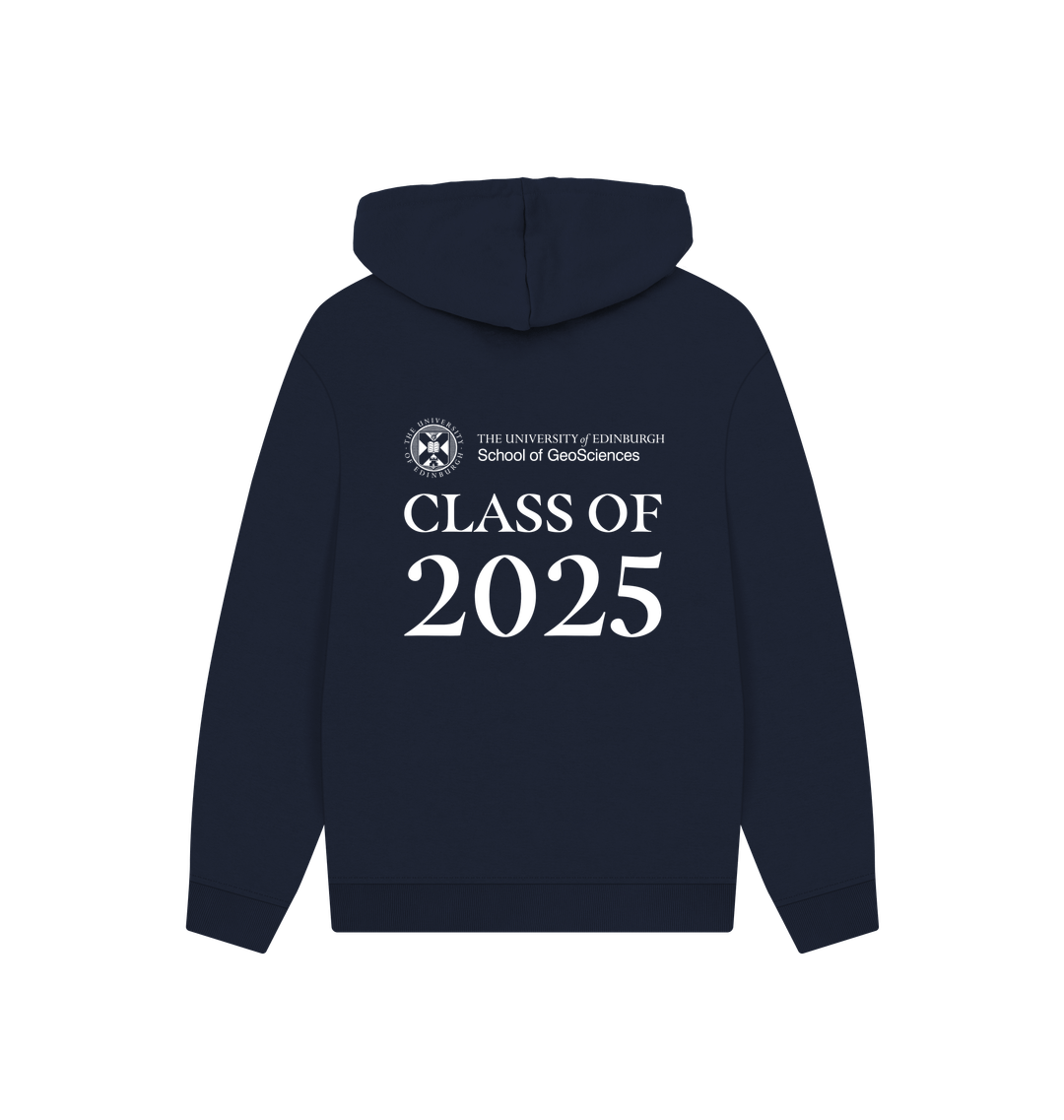 Navy Printed Hoody