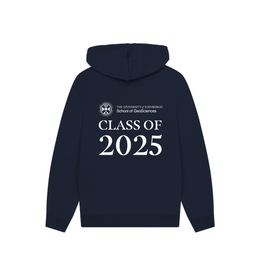 Navy Printed Hoody