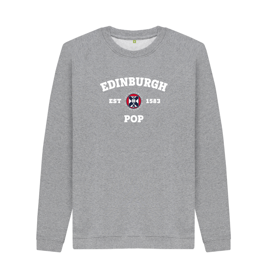 Light Heather Printed Sweater Front