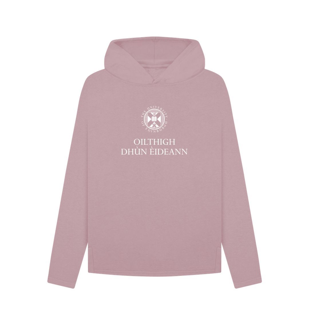 Mauve Women's Gaelic Logo Relaxed Fit Hoodie