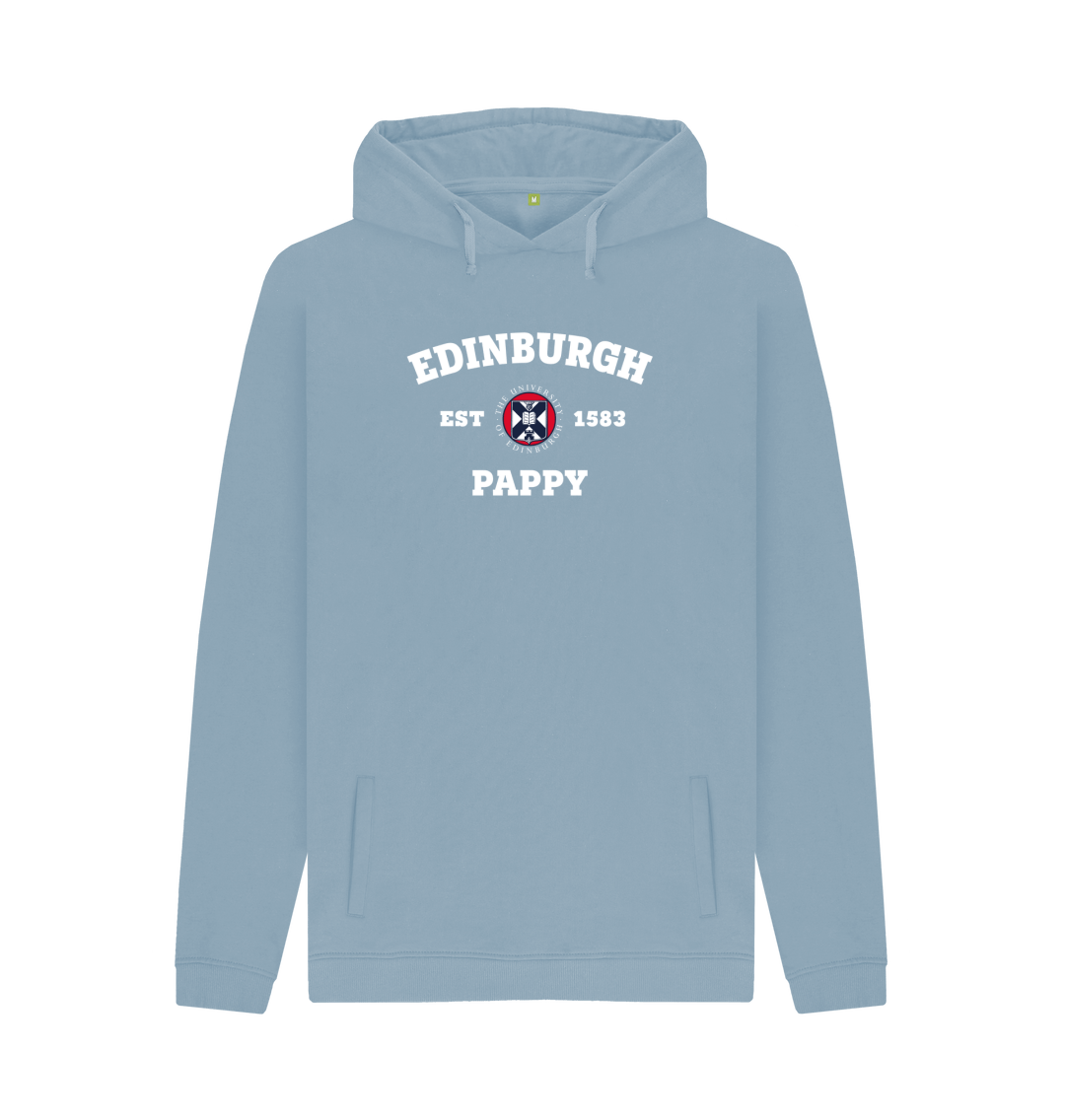 Stone Blue Printed Hoody Front
