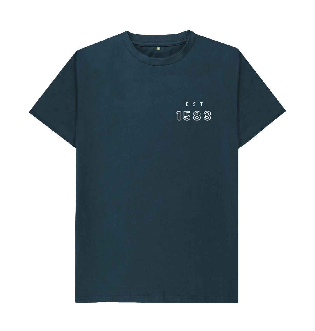 Denim Blue New College Coordinates Design T-Shirt