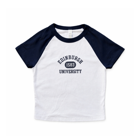 1583 Cropped Baseball T-Shirt