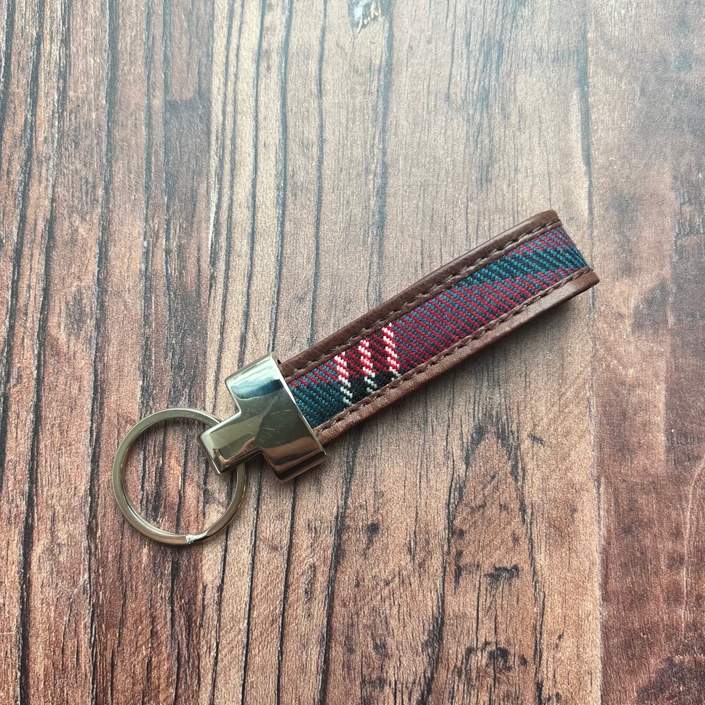 Tartan Leather Loop Keyring - The University of Edinburgh – The ...