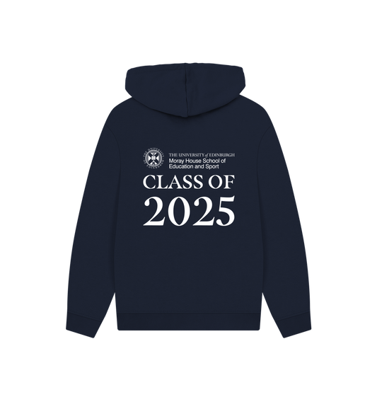 Navy Printed Hoody