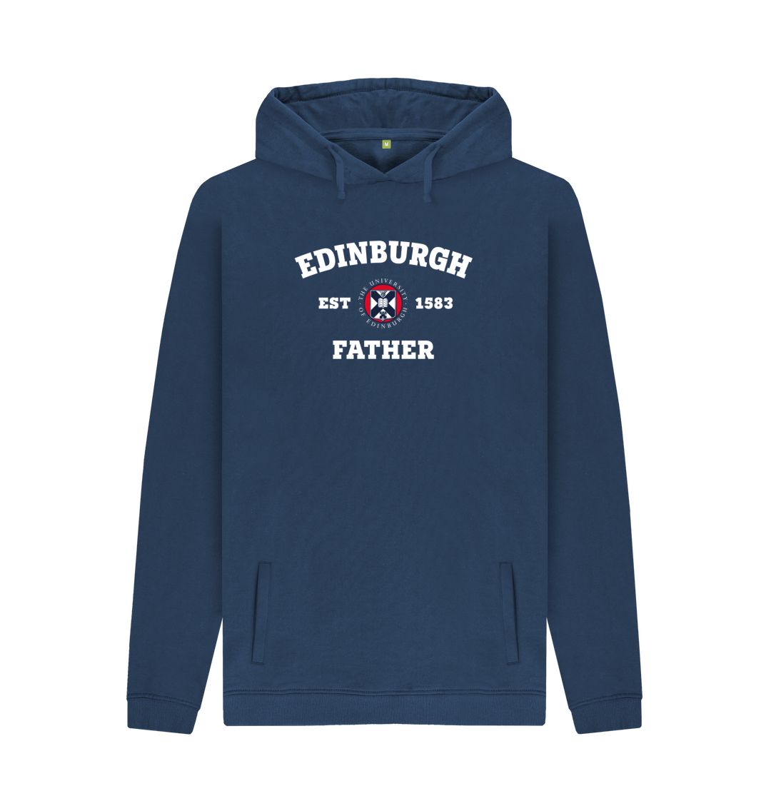 Navy Printed Hoody Front