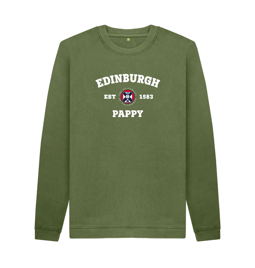 Khaki Printed Sweater Front