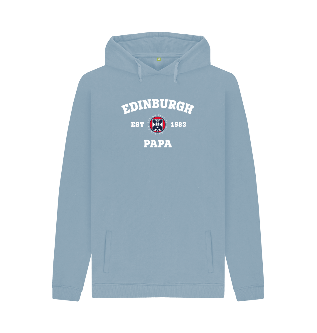 Stone Blue Printed Hoody Front