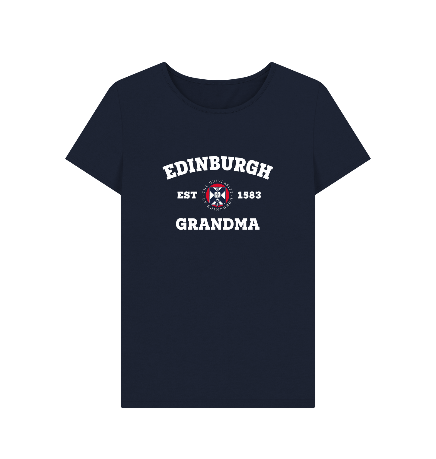 Navy Blue Printed T-shirt Front