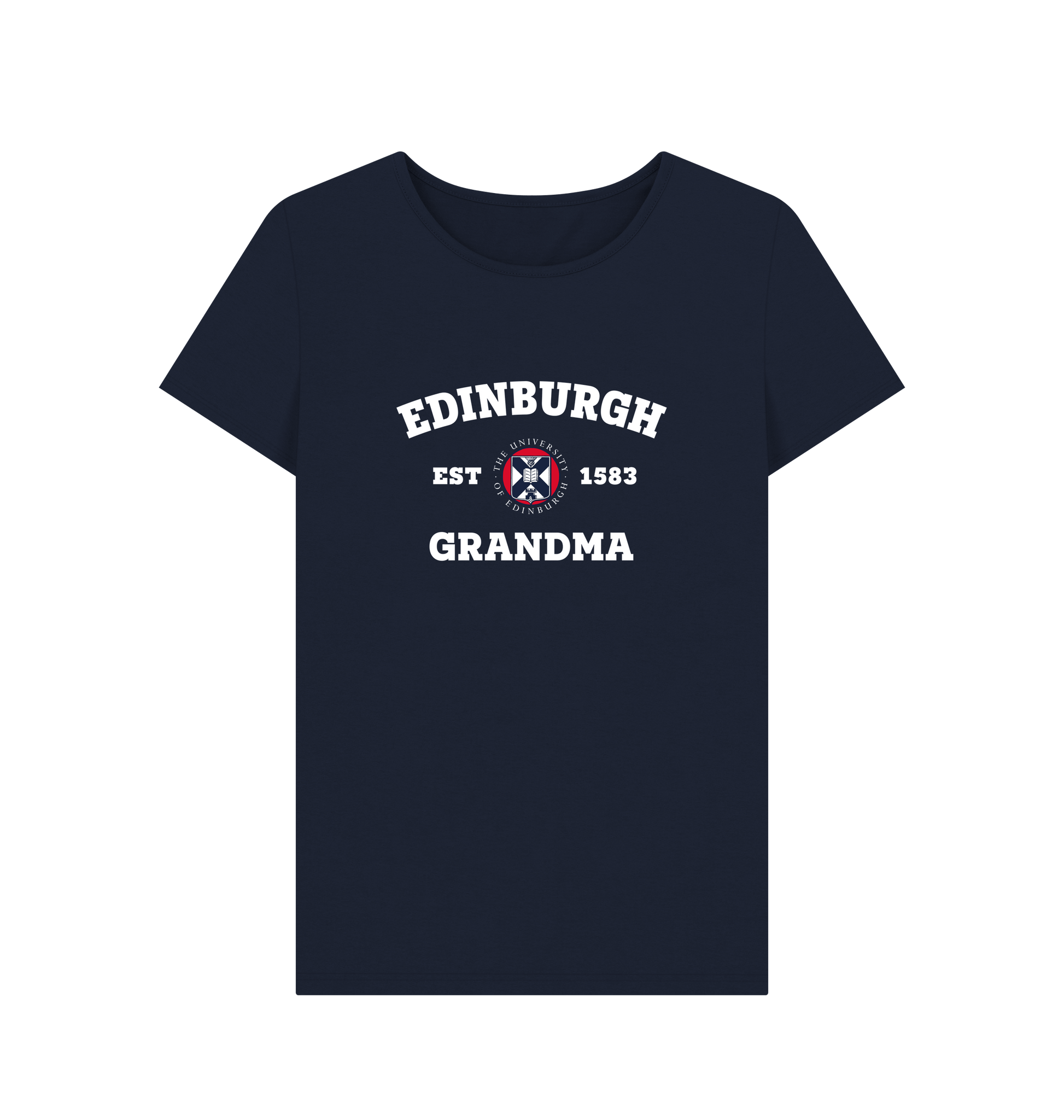 Navy Blue Printed T-shirt Front