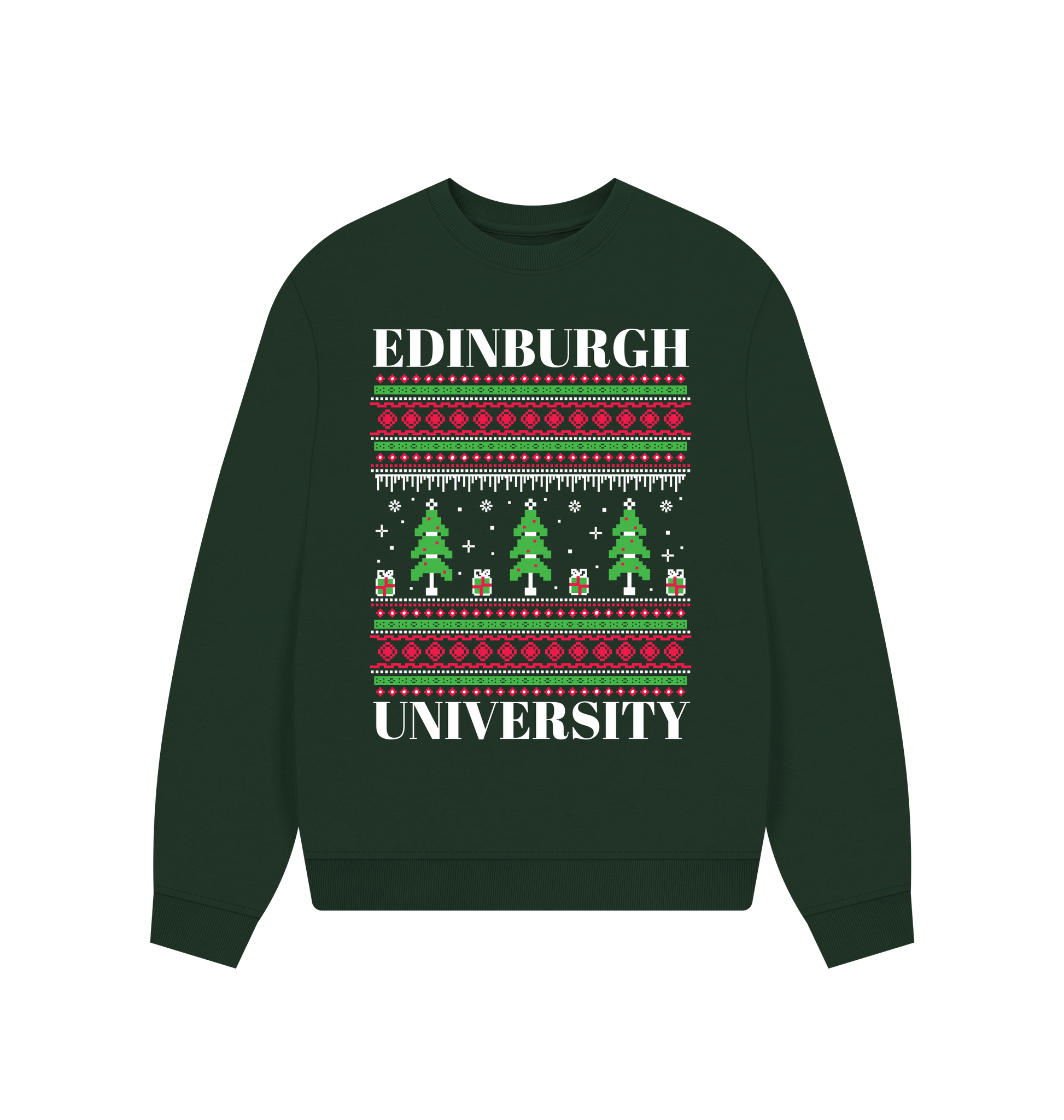 Evergreen Printed Sweater Front