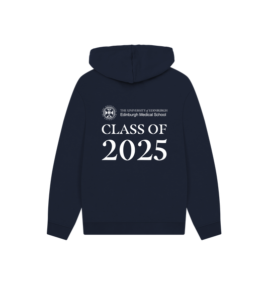 Navy Printed Hoody