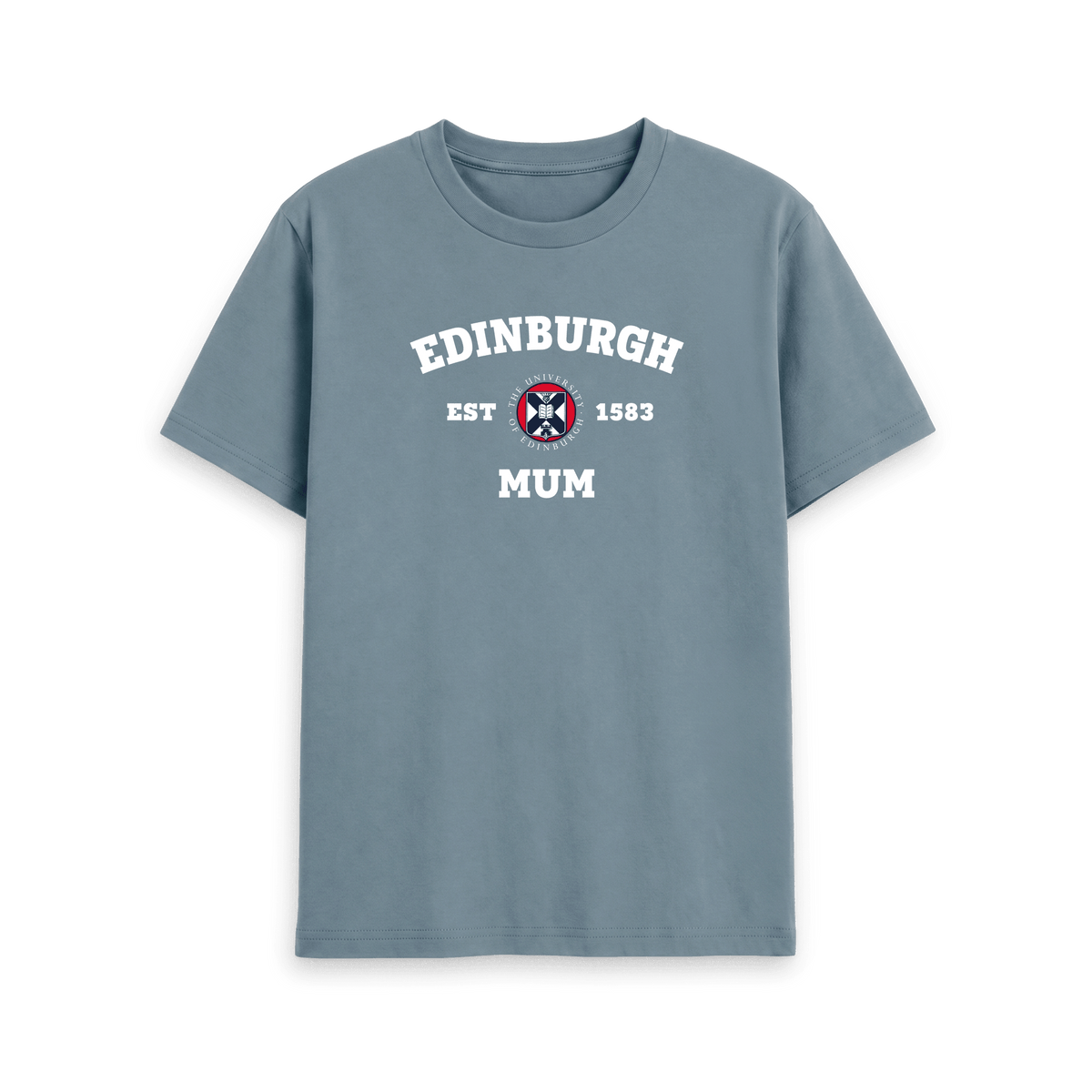 Stone Blue Printed T-shirt Front