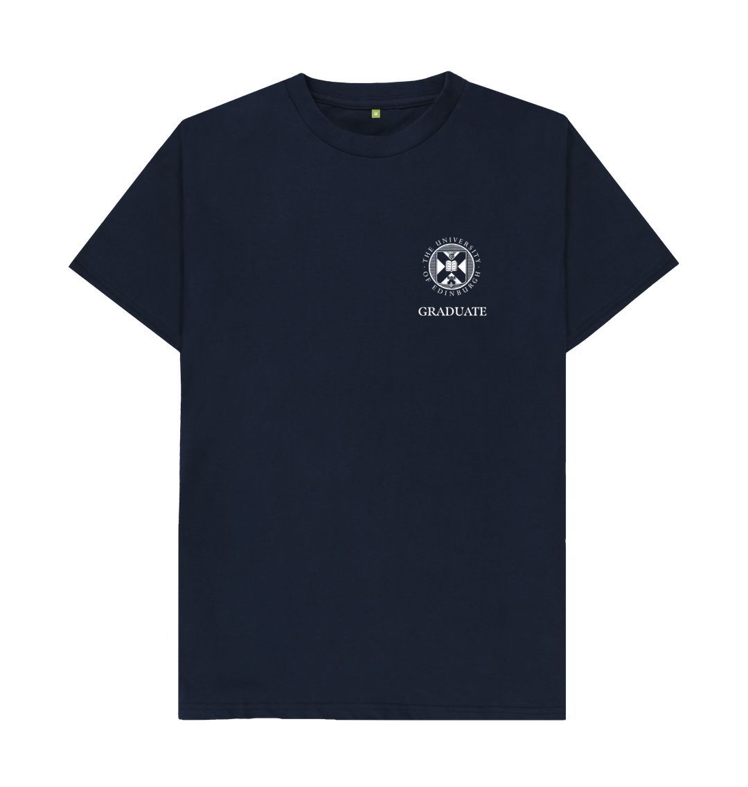 Navy Blue Graduate Small Crest T-Shirt