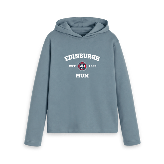 Stone Blue Printed Hoody Front