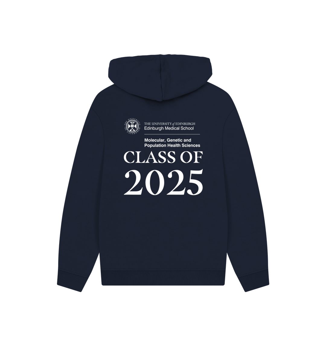 Navy Printed Hoody