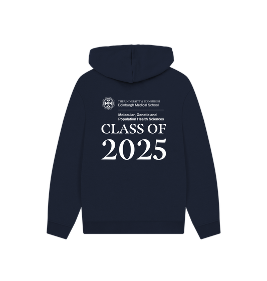 Navy Printed Hoody