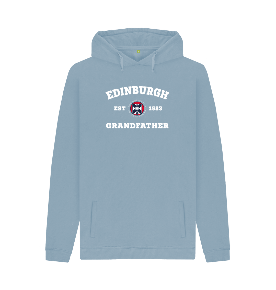 Stone Blue Printed Hoody Front
