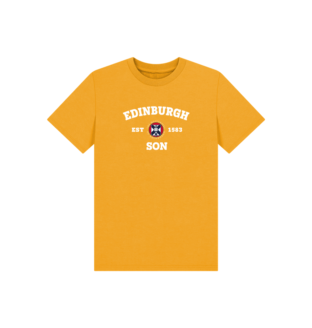 Mustard Printed Kids T-Shirt